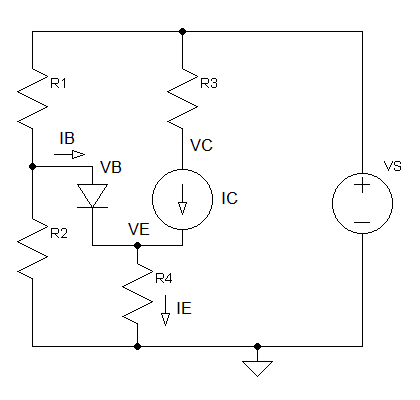 Common Base Amplifier - DC